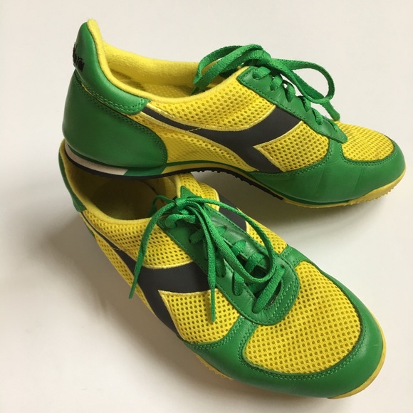 diadora green sneakers